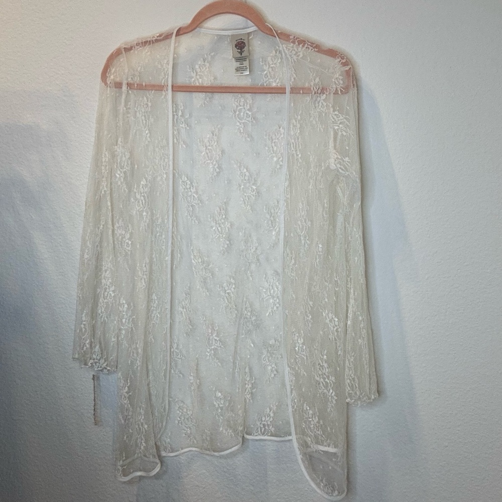 Sheer Lace Cardigan